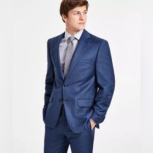 Calvin Klein Wool Blend Stretch Suit Jacket
